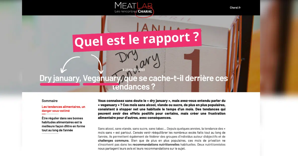 rapport mois sans alcool dry january veganuary l214 charal
